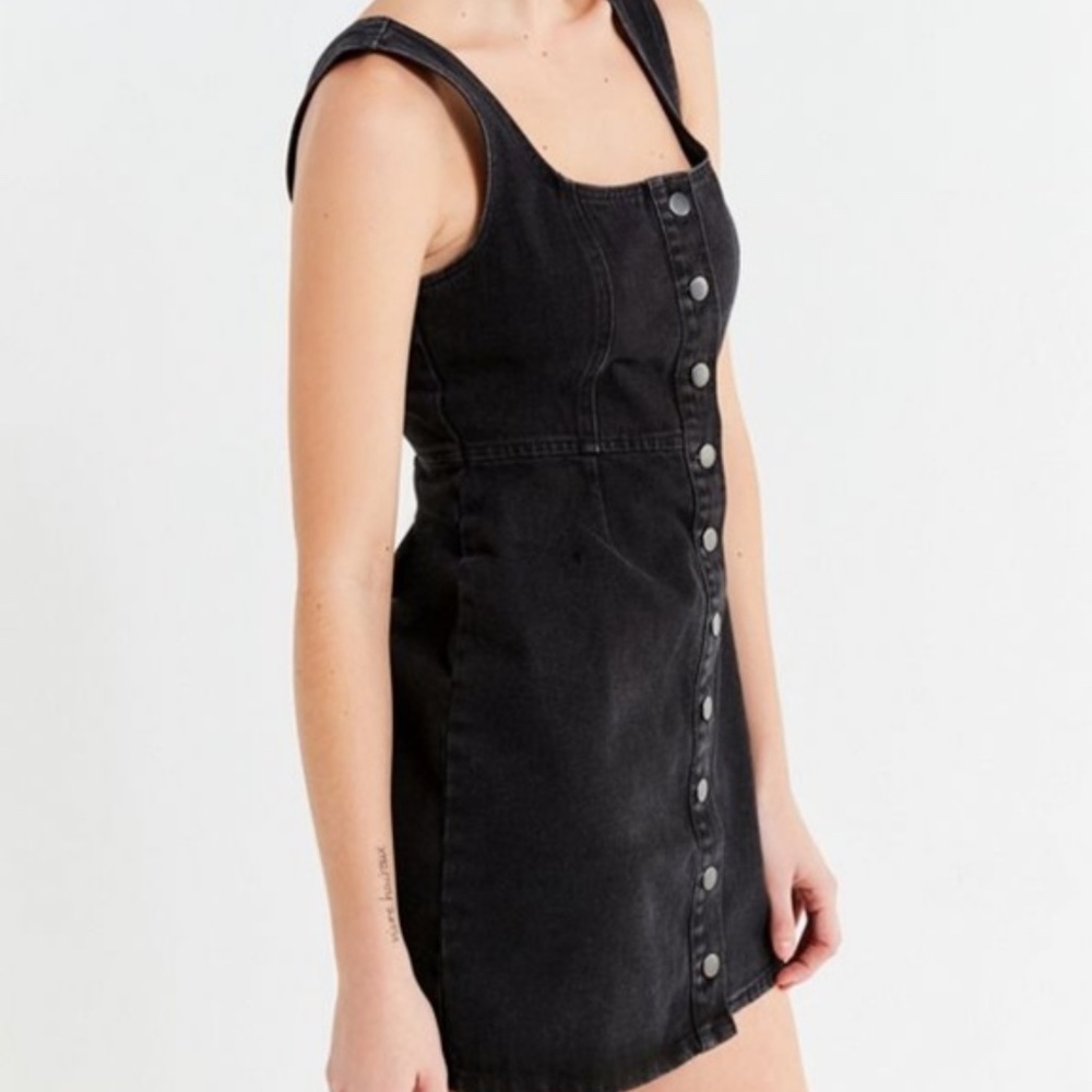Urban Outfitters UO Black Button-Through Denim
Mini Dress - Picture 7 of 16